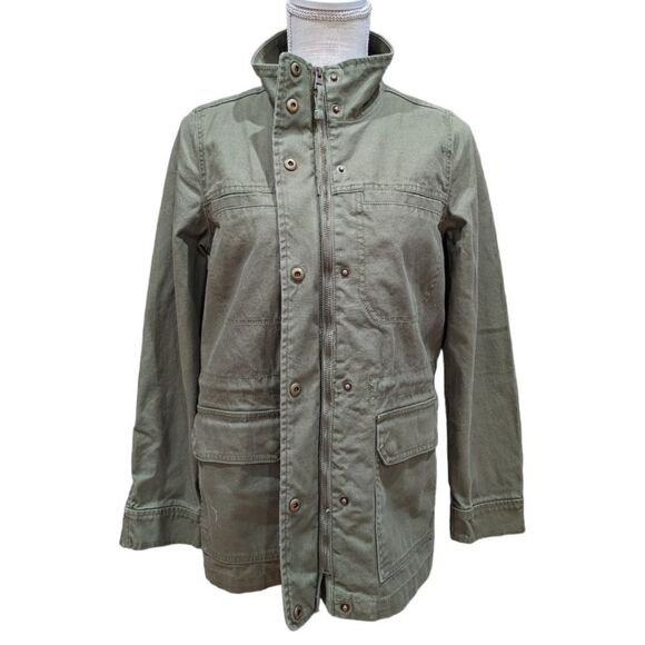 NWOT Madewell Military-Inspired Canvas Dispatch Jacket A1068 Size XS ARMY Green - Picture 3 of 12